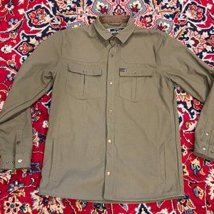 Coalatree Workwear Military Green Canvas Shirt Jacket XL